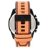 Diesel Mega Chief Chronograph Copper Dial Brown Leather Strap Watch For Men - DZ4476