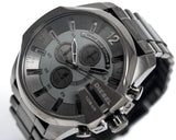 Diesel Mega Chief Chronograph Grey Dial Gunmetal Men's Watch - DZ4282