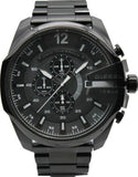 Diesel Mega Chief Chronograph Black Steel Strap Watch For Men - DZ4283