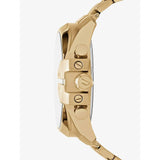 Diesel Mega Chief Gold Dial Gold Steel Strap Watch For Men - DZ4360