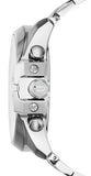 Diesel Mega Chief Quartz Chronograph White Dial Steel Strap Watch For Men - DZ4328