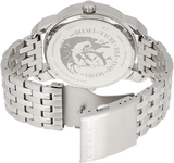 Diesel Mini Daddy Dual Time Silver Dial Stainless Steel Watch For Men - DZ7305