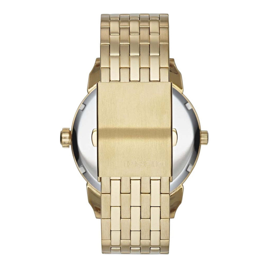 Diesel Mini Daddy Gold Dial Gold Steel Strap Watch For Men - DZ7306