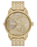 Diesel Mini Daddy Gold Dial Gold Steel Strap Watch For Men - DZ7306