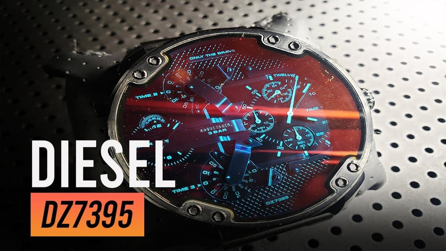 Diesel Mr Daddy 2.0 Black Dial Black Stainless Steel Watch For Men - DZ7395