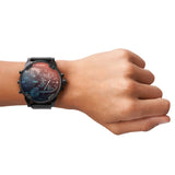 Diesel Mr Daddy 2.0 Black Dial Black Stainless Steel Watch For Men - DZ7395