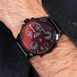 Diesel Mr Daddy 2.0 Black Dial Black Stainless Steel Watch For Men - DZ7395