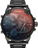 Diesel Mr Daddy 2.0 Black Dial Black Stainless Steel Watch For Men - DZ7395