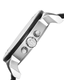 Diesel Mr Daddy Black Dial Black Leather Strap Watch For Men - DZ7313