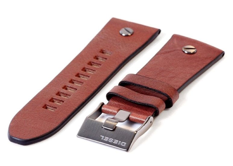 Diesel Mr Daddy Blue Dial Brown Leather Strap Watch For Men - DZ7314