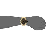 Diesel Mr Daddy Blue Dial Gold Steel Strap Watch For Men - DZ7347