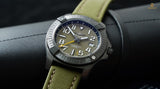 Breitling Avenger Automatic GMT 45 Night Mission Green Dial Green Nylon Strap Watch for Men - V323952A1L1X1