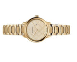 Burberry The Classic Champagne Dial Gold Steel Strap Watch for Women - BU10109