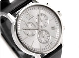 Calvin Klein Post Minimal White Dial Black Leather Strap Watch for Men - K7627120