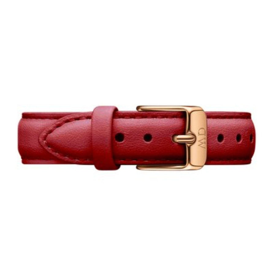 Daniel Wellington Classic Suffolk White Dial Brown Leather Strap Watch For Women - DW00100120