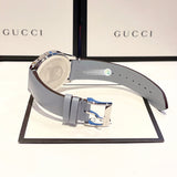 Gucci G Timeless Quartz Mother of Pearl Dial Blue Leather Strap Watch For Women - YA1264124