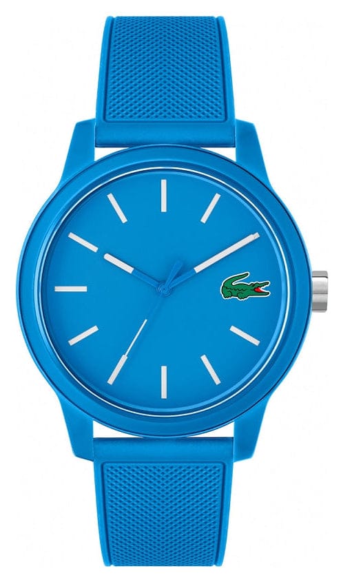 Lacoste 12.12 Blue Dial Blue Silicone Strap Watch for Men - 2011193