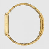 Gucci Grip Quartz Yellow Gold Dial Gold Steel Strap Unisex Watch - YA157409