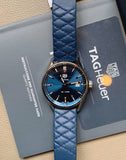 Tag Heuer Carrera Quartz 39mm Blue Dial Blue Calfskin Strap Watch for Women - WAR1112.FC6391