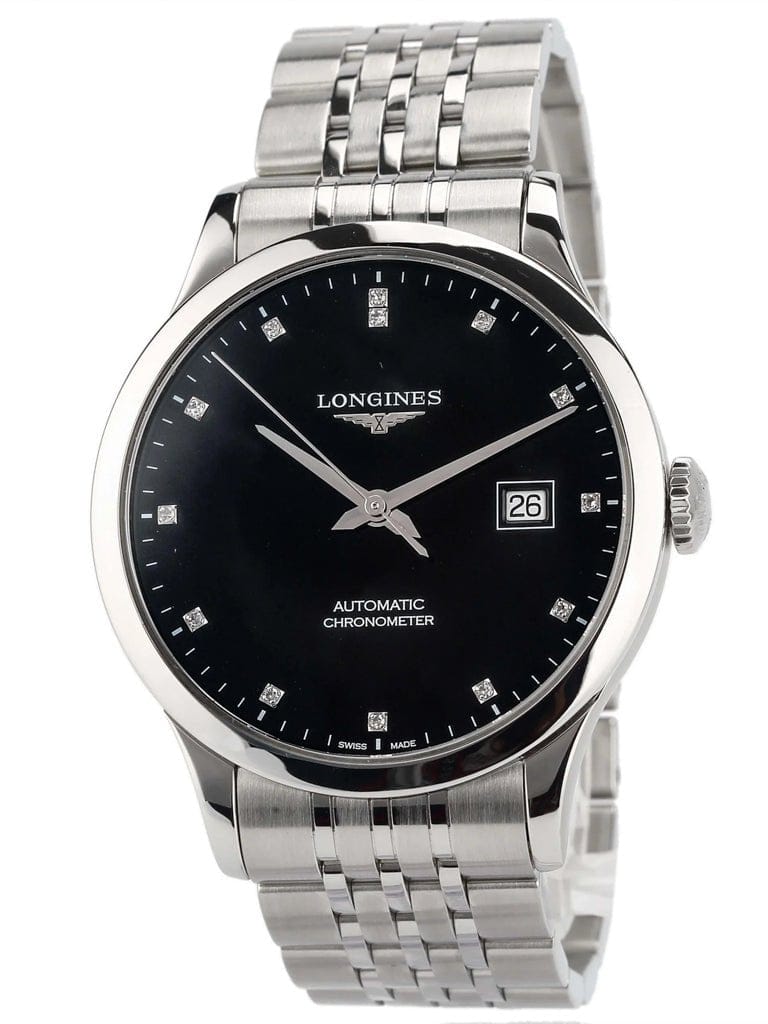 Longines Record Automatic Stainless Steel 40mm Watch for Men - L2.821.4.57.6