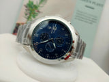 Maserati Traguardo Blue Dial Silver Steel Strap Watch For Men - R8853112505