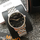 Mido Baroncelli Ii Automatic Black Dial Silver Steel Strap Watch For Men - M8600.4.18.1