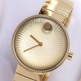 Movado Edge Gold Dial Gold Steel Strap Watch for Women - 3680014