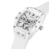 Guess Phoenix Multifunction White Dial White Rubber Strap Watch for Men - GW0203G2