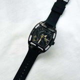 Guess GW0648G1 men's watch, black silicone strap, 44mm