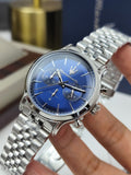 Maserati Epoca Men's Watch with Blue Dial and Metal Strap