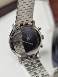 Maserati Epoca men's watch with metal band - back view