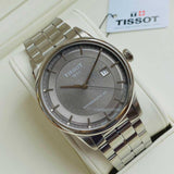 Tissot Luxury Powermatic 80 Grey Dial Silver Steel Strap Watch for Men - T086.407.11.061.00