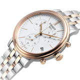 Tissot Carson Premium Chronograph White Dial Silver Steel Strap Watch For Men - T122.417.22.011.00