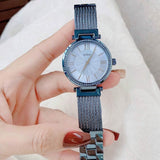 Guess Soho Diamonds Blue Dial Blue Mesh Bracelet Watch For Women - W0638L3