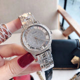 Guess Ethereal Diamonds Silver Dial Silver Steel Strap Watch for Women - W1013L1