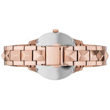 Michael Kors Runway Mercer Mother of Pearl White Dial Two Tone Steel Strap Watch For Women - MK6674