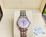 Tissot Carson Premium Lady Pink Mother of Pearl Dial Silver Steel Strap Watch For Women - T122.210.11.159.00