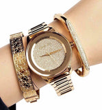 Michael Kors Kinley Gold Dial Gold Steel Strap Watch for Women - MK6209