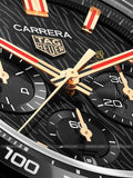 Tag Heuer Carrera Year of The Rabbit Automatic Chronograph Black Dial Black Leather Strap Watch for Men - CBN2A1L.FC6521