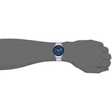 Tommy Hilfiger Austin Blue Dial Silver Steel Strap Watch for Men - 1791640