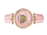 Versace Palazzo Empire Pink Dial Pink Leather Strap Watch for Women - VCO030017