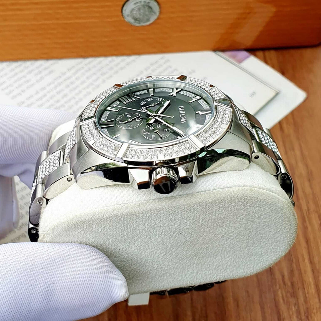 Bulova Octava 96 C126 chính hãng watch with diamonds