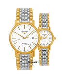 Longines Presence 38.5mm Automatic White Dial Two Tone Steel Strap Watch for Men - L4.921.2.12.7