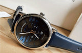 Emporio Armani Luigi Automatic Blue Dial Blue Leather Strap Watch For Men - AR60030