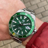 Tag Heuer Aquaracer Green Dial Watch for Men - WAY201S.BA0927