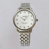 Coach Delancey Slim Silver Dial Silver Steel Strap Watch for Women - 14502781