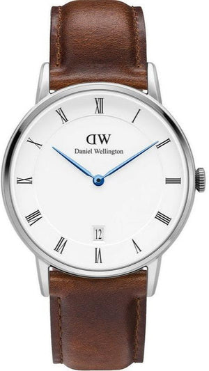 Daniel Wellington Dapper St Mawes White Dial Leather Strap Watch For Women - DW00100095