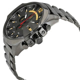 Diesel  Mega Chief Chronograph Grey Dial Grey Steel Strap Watch For Men - DZ4421