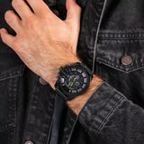 Diesel Mega Chief Chronograph Black Dial Black Mesh Bracelet Watch For Men - DZ4514