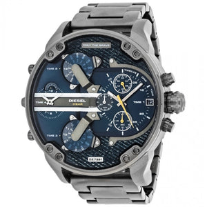 Diesel Big Daddy 2.0 Blue Dial Grey Stainless Strap Watch For Men - DZ7331